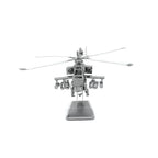 AH-64 Apache Helicóptero Metálico Armable 3D