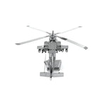 AH-64 Apache Helicóptero Metálico Armable 3D