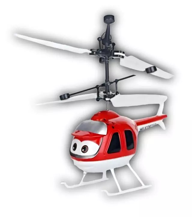 Helicóptero Volador con Sensor de Movimiento - Rojo