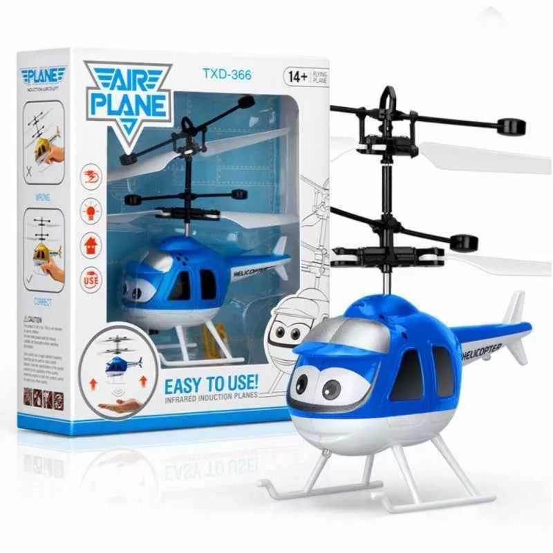Helicóptero Volador con Sensor de Movimiento - Azul