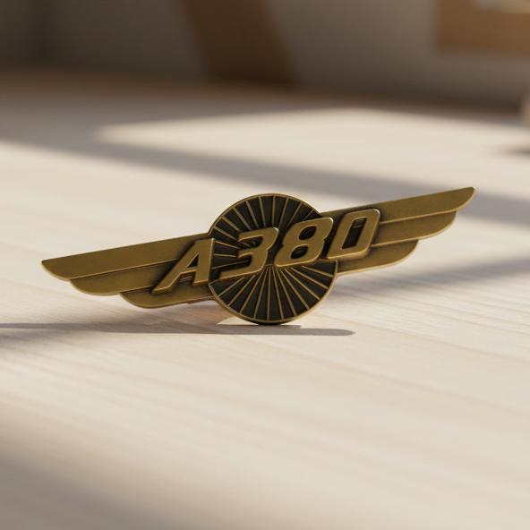 Golden A380 Pin
