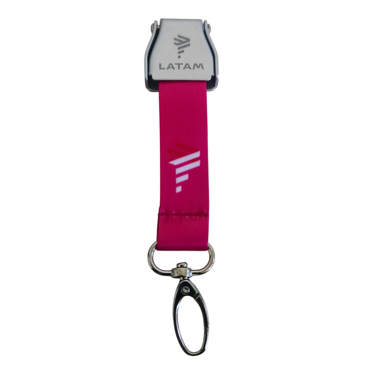 Lanyard Latam Airlines Degradado Rosado Con Mini Cinturón