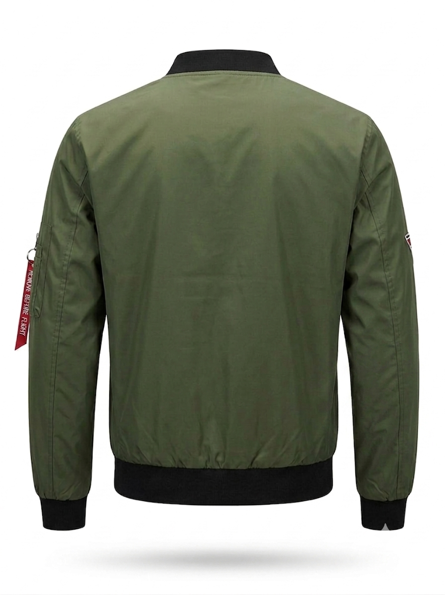 Chaqueta Bomber de Piloto "Top Gun" – Estilo Militar Clásico