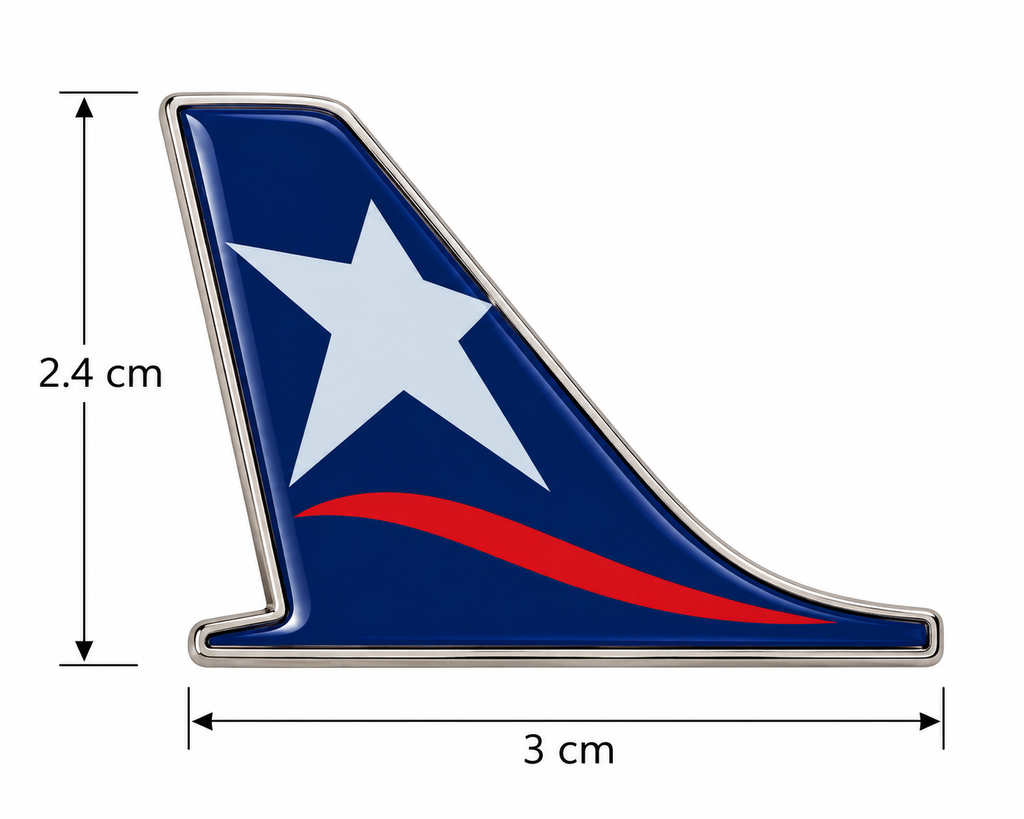 Pin da cauda de avião da Latam
