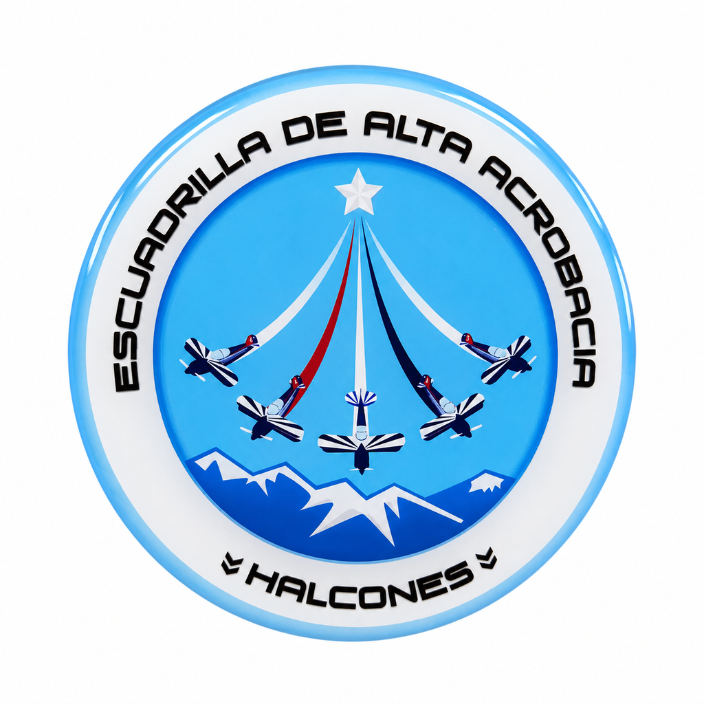 Sticker Resina Epóxica Halcones