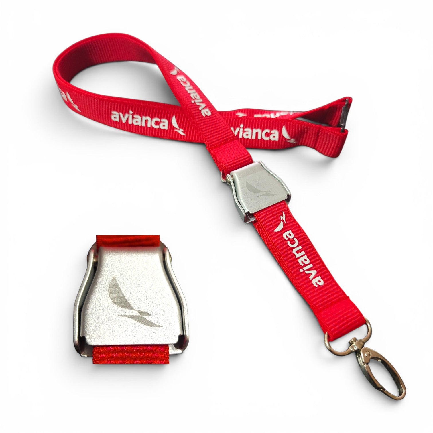 Lanyard Sky Airline Impressão De Silicone E Mini Cinto