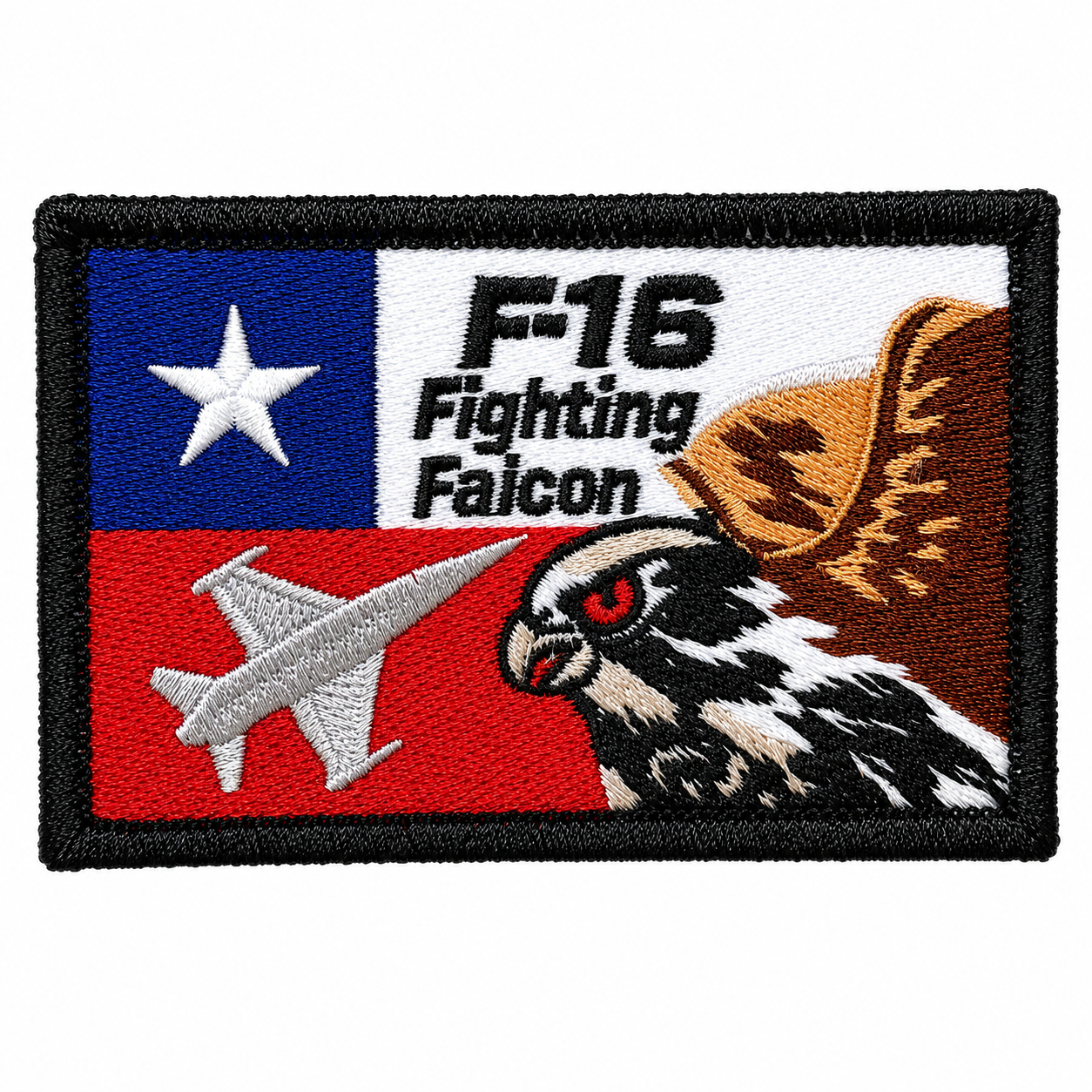 Parche con velcro F-16