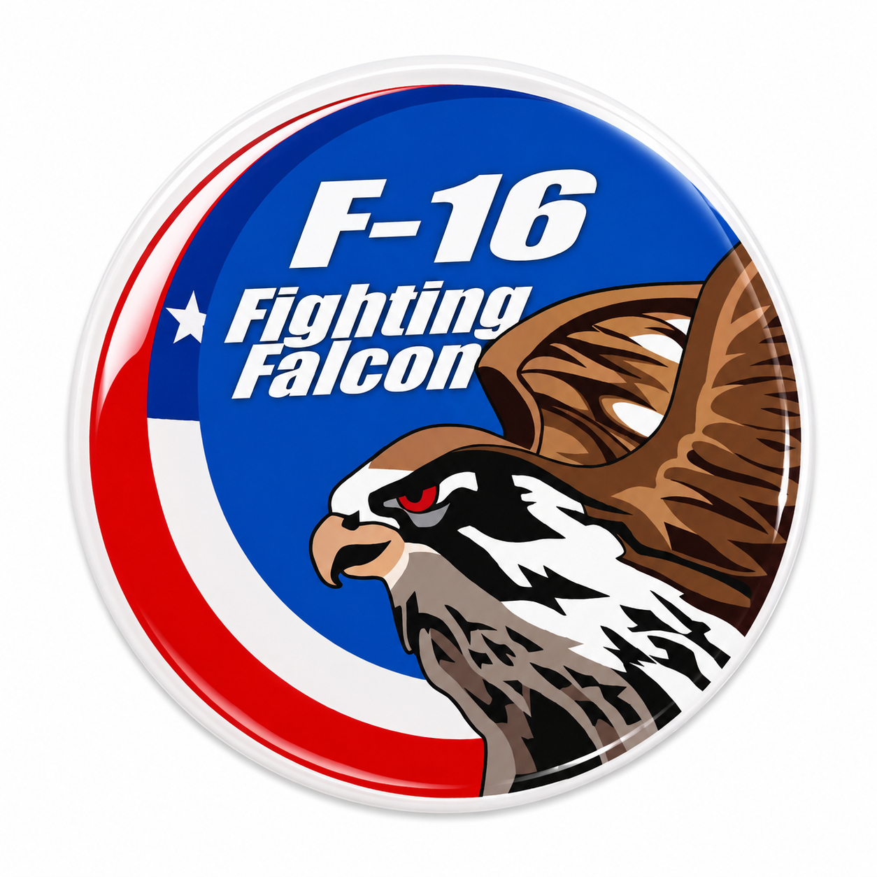 Sticker Resina Epóxica F-16 Chile FACH
