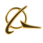 Pin Boeing prateado