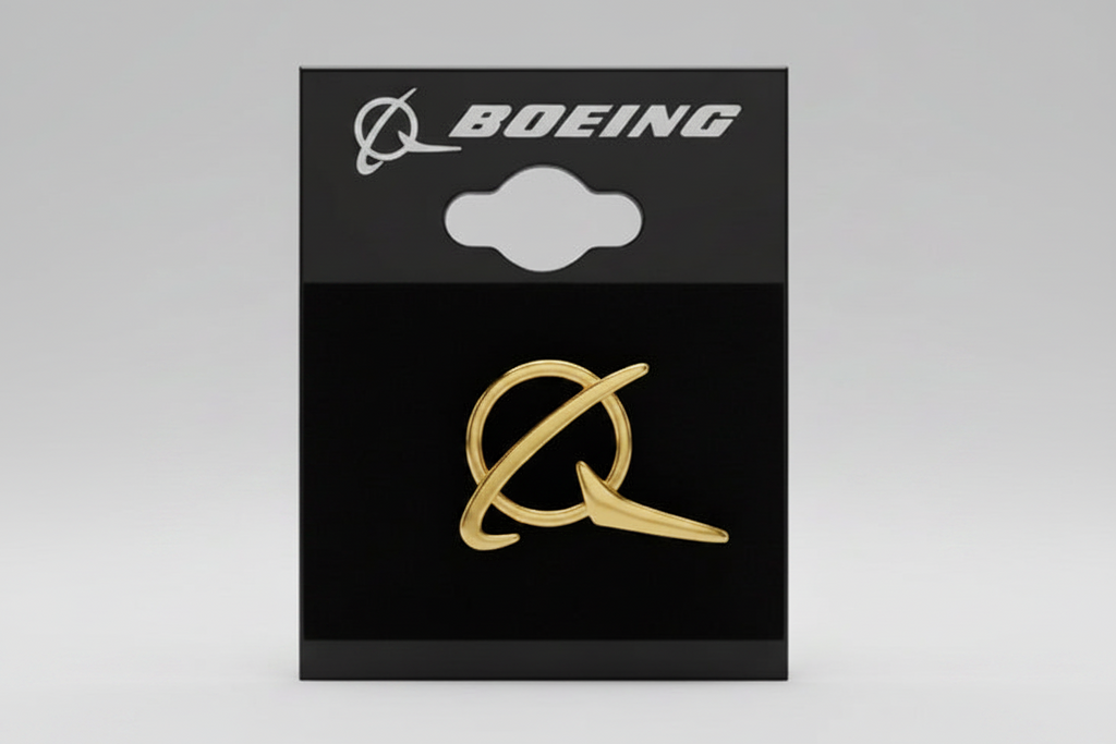 Pin Boeing prateado