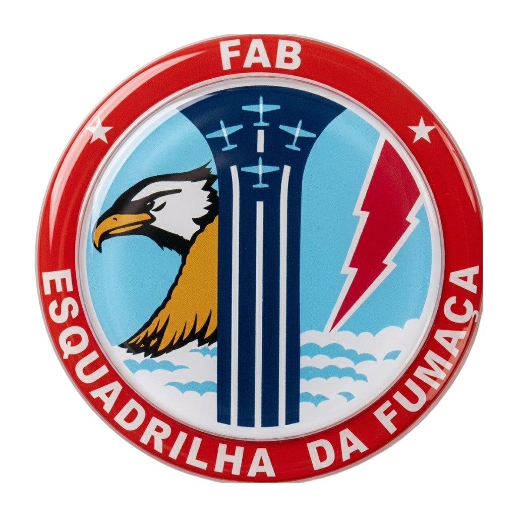 Sticker Resina Epóxica Escuadrilla Fumaça