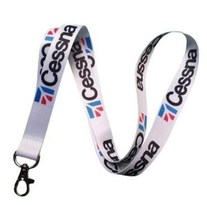 Lanyard Cessna Negro blanco